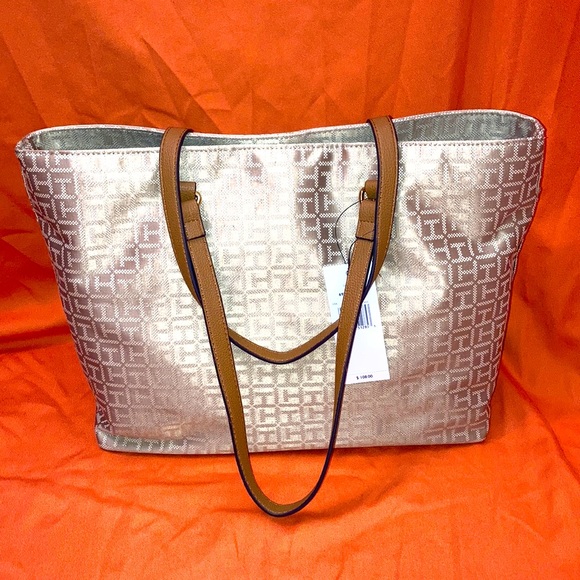 Tommy Hilfiger Light Gold Tote - Picture 2 of 7
